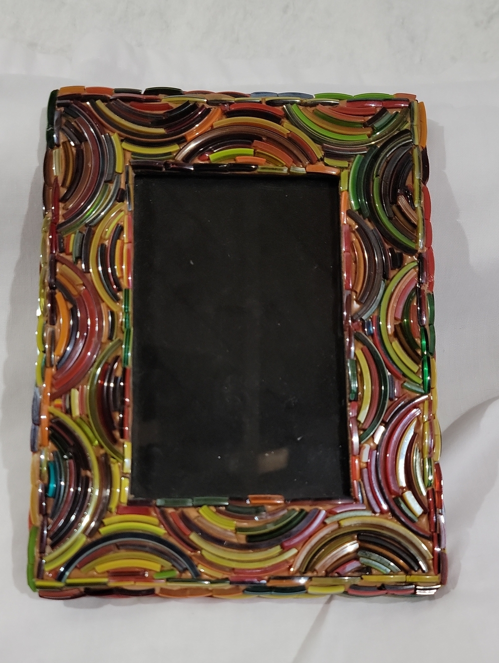 Vintage Two's Company Multicolor Mosaic Glass Picture Frame India